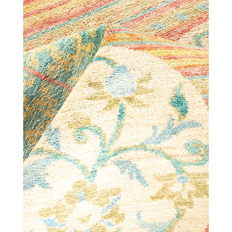 Overton Hand Knotted Wool Vintage Inspired Modern Contemporary Eclectic